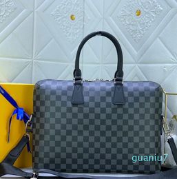 computer bag Fashion mens leisure office shoulder Bag cross body V Bag Zipper Closure Handbag Wallet