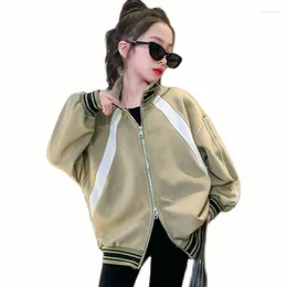 Jackets Coat For Girl Patchwork Girls Jacket Coats Spring Autumn Outerwear Children Casual Style Clothing