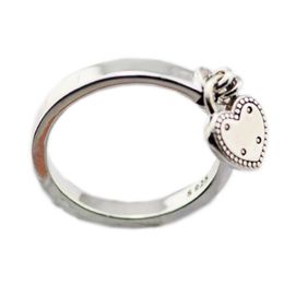 New Authentic 925 Sterling Silver Ring Heart-shaped Padlock Love Heart Lock Rings For Women Gift Vanlentine's Day Fashion Jew254U