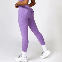 Active Pants Women Elastic High Waist Compression Comfort Lightweight Yoga Solid Colour With Push Up Fitness Sports Leggings