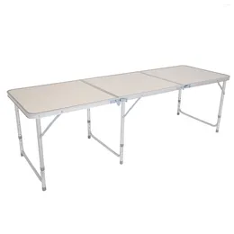 Camp Furniture 180 X 60 70cm Home Use Aluminum Alloy Folding Table White