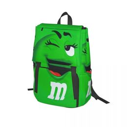 Backpack M & M's Chocolate Candy For Girls Boys Travel RucksackBackpacks Teenage School Bag235Q