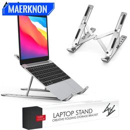Tablet PC Stands Foldable Laptop Stand Notebook Support Base Cooling laptop Bracket Universal Computer Holder Accessories For Macbook iPad 231202