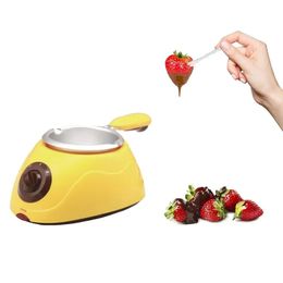 Delightful Dipping: MultiOutools Mini Electric Fondue Pot Set - Perfect for Chocolate, Caramel, Cheese & More!