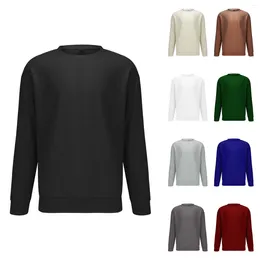 Men's T Shirts Big Man Blank Fashion Spring And Summer Casual Long Sleeved V Neck Solid Colour Cotton Spandex Tee