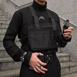 Alyx Black Chest Rig Bag for men Hip Hop Streetwear Waist Bag Chest Bags Fanny Pack Waist Packs running phone bags248Y