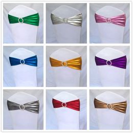 Sashes 1050Pcs Elastic Chair Bow Spandex Tie Bands Wedding Knot For Universal Banquet Party Decorate 231202