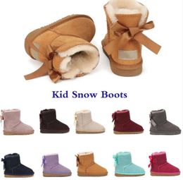 2023 UGGsity New Boot Kids Australia Snow Boot Designer Children Shoes Winter Classic Ultra Mini Botton Baby Boys Girls Ankle Booties Kid Fur