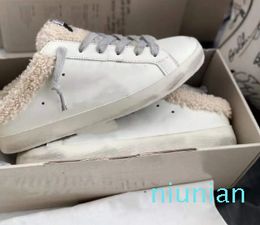 New Style Couple Lamb Hair Little Dirty Shoes Semi trailer Casual