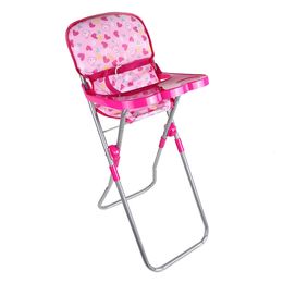 Doll House Accessories Nursery Room Furniture Decor - ABS Baby Doll High Chair Kid Pretend Play Toy 231202