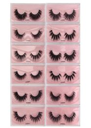 New 100 Handmade 3D Mink Eyelashes Long Thick Volume Eyelashes Extension Full Lashes Dramatic Mink Eyelashes For Make Up7669321
