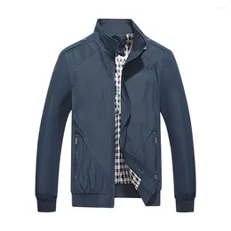 Men's Jackets Autumn And Winter 2023 Jacket Baseball Collar Wind Proof Waterproof Checker Diamond Casual Coat