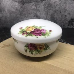 Bowls Bone China Rice Bowl 4.5 Inch Korean Style With Lid And Fresh-keeping Soup