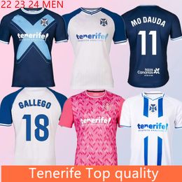 2023 2024 New style Tenerife Football jersey 23 24 RUBEN BORJA GARCES MO DAUDA MICHAEL SHASHOUA EDAD MELLOT ENRIC GALLEGO Home Away soccer Shirts Soccer jersey kit