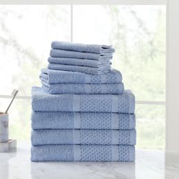 Ręcznik kąpielowy 10 -częściowy z ulepszoną miękkość Office Blue 231202