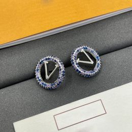 Earrings designer Earrings Luxury jewelry Solid Colours Letter diamond Design Earrings Letters Temperament Versatile Style jewelry Dinner Wear jewelry very good