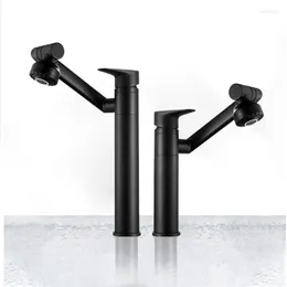 Bathroom Sink Faucets Faucet Black Cold And Single Lever BathroomWash Head Rotation Basin Water Tap Mixer