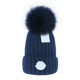 beanie Cap mens designer bucket hats New Fashion Women Ladies Warm Winter Beanie Large Faux Fur Pom Poms Bobble Hat Outdoor M-2 gift 55kv