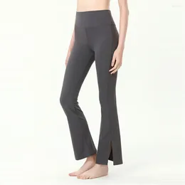 Active Pants Yoga Wide Leg High Waist Elastic Slim Dance Leggings Gym Workout Push Up Running Exercise Bell-bottom Trousers