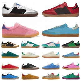 Gazelle Bold Designer Shoes Casual Fashion campus Sneakers Cream Collegiate Green Pink Glow Gum Green Suede For Womens Platform Loafers Sports Trainers big size 13