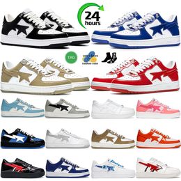 Bape Scarpe bapestas abc camo casual shoes men women SK8 Sta Designer triple pink grey black white red orange purple camouflage designer trainers sports sneakers