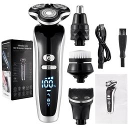 Electric Shavers Electric Shaver 4D For Men Electric Hair Clipper USB Rechargeable Professional Hair Trimmer Hair Cutter for Men Adult Razor 231202