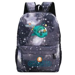 Backpack The Octonauts Backpacks Students Children Cartoon Schoolbag Girl Boy Book Bags Teens Travel Knapsack Kawaii Mochila335B