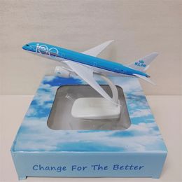 Aircraft Modle 20cm Alloy Metal Netherlands Air KLM Airlines B787 Airplane Model KLM Boeing 787 B787-9 Airways Plane Model Aircraft Kids Gifts 231202