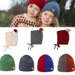 Caps Hats Children Hat Winter Fashion KP Brand Girls Baby Caps for Boys Hats Warm Knitted Baby Wool Cap Elasticity Pography Props 231202