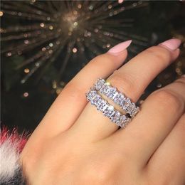 choucong Eternal Promise Ring 925 sterling Silver Oval cut Diamond Engagement Wedding Band Rings For Women men Jewelry336Z