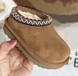 U Snow boots Boots Kids Toddler Cute Tasman Ii Slippers Tazz Baby Shoes Chestnut Fur Slides Sheepskin Fashion Ultra Mini Boot Winter Mules Slip-on Suede Booties G