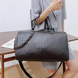 Duffel Bags Women Travel Alligator PU Duffle Luxury Designer Large Capacity Overnight Bag Casual Suitcase Luggage Handbag266f