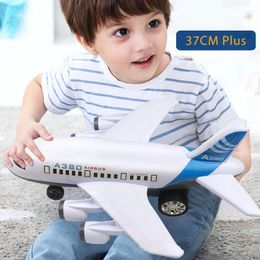 Aircraft Modle Kids Universal Airbus Toys Pull Back Children Plane Dolls Kids Plastic Random Aircraft Model Educational Airliner Puzzle Gifts 231202