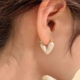 Stud Earrings Arrival Romantic Love Heart Dropwise Glaze 925 Sterling Silver Ladies Jewelry For Women Anti Allergy Gifts