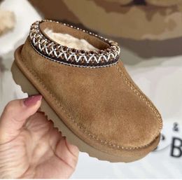 UGGsity Kid Toddler Tasman Slippers Tazz Baby Shoes Chestnut Fur Slides Sheepskin Shearling Classic Ultra Mini Boot Winter Mules Slip Suede Booties