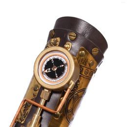 Berets Steampunk Arm Sleeve With Compass Durable Gothic Bracer Wrist Guard Cuff For Club Cosplay Holiday Wedding Performance