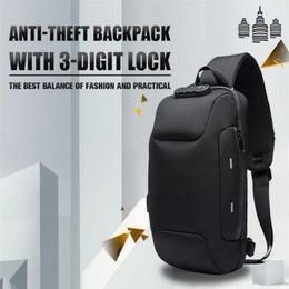 Backpack Anti-theft With 3-Digit Lock Shoulder Bag Waterproof For Mobile Phone Travel LXX91905
