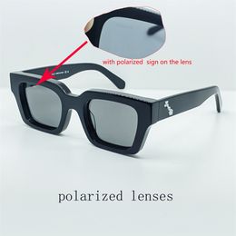 008 Polarised designer sunglasses for men women mens cool hot fashion classic thick plate black white frame luxury eyewear man sun glasses UV400 with original box IOK