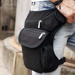 Men Canvas Drop Leg Bag Waist Fanny Pack Belt Military Travel Motorcycle Multi-purpose Messenger Shoulder Bags MX2007172709