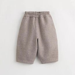 Trousers MARC&JANIE Boys Girls Warm Loose Tweed Lantern Pants Kids For Autumn & Winter 232023