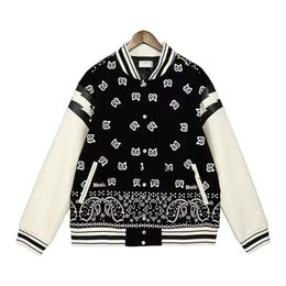 Monclair Rhude Jacket Designer Jacket Varsity Jacket Lovers Baseball Uniform Winter Casual Coat Print Fashion Tide Coat Unisex Sweatshirt 146