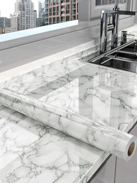 Wallpapers Marble Vinyl Self Adhesive Wallpaper for Bathroom Kitchen Cupboard Table Wall Contact Paper PVC Waterproof Stickers 231202