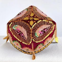 Ethnic Clothing Free Abaya Hijab Muslim Caps For Women Skullcap Accessories Hat Kufi Islamic Kippa Luxury Dance Party Diamond