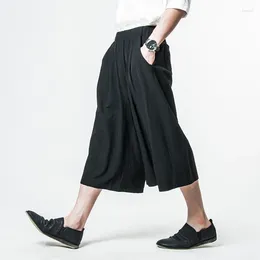 Men's Shorts Trousers Spring/summer Loose Wide Leg Seven Minutes Casual Large Skirt Yamamoto Style