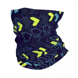 Scarves Creative Dots Geometric Bandana Neck Cover Motorcycle Club Graffiti Art Pattern Wrap Scarf Cycling Face Mask Hiking Breathable