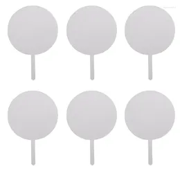 Festive Supplies Blank Acrylic Cake Toppers 15Pccs Clear Circle DIY Birthday Topper Personalized Cupcake Blanks Picks