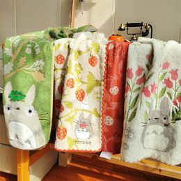 Bath Towel 120x60cm Japanese cotton untwisted yarn bath towel beautifully embroidered chinchilla beach for children and adults 231202