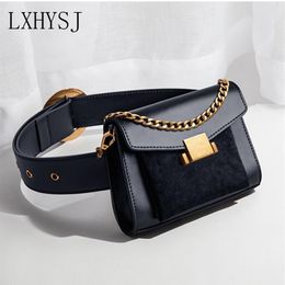 Women Waist bag Belt bags Fashion Luxury Leather Fanny pack New Hip Package Pearl Chain Waist Packs Chest Pack Crossbody Bag MX200209r
