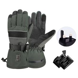 Sports Gloves Heated Rechargeable 7 4V 2200mAh Battery Electric Hand Warmers Heating for Men Women Lasts 6Hrs 3 Levels 231202