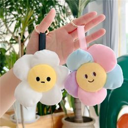 Wholesale New Cute Colorful Sunflower Creative Little Flower Doll Children's Gift Bag Keychain Plush Pendant Decoration